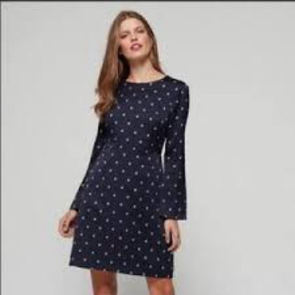 Banana Republic Navy Long Sleeve Dress